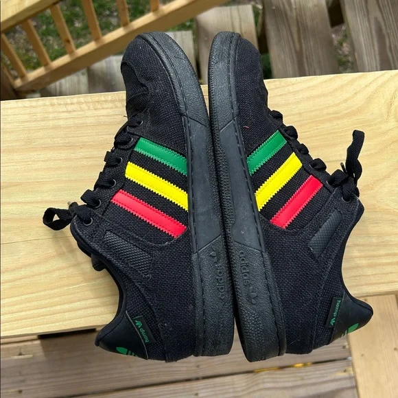 Adidas Hemp Bucktown Original Shoes Men Size 10 Rasta Black Red Green Yellow